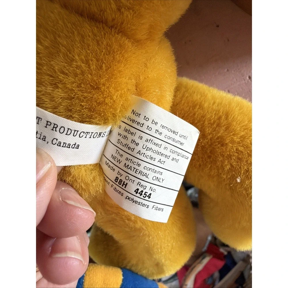 Vintage M/S Scotia Prince Cruise Ferry Lion Mascot Stuffed Bagpipes Souvenir